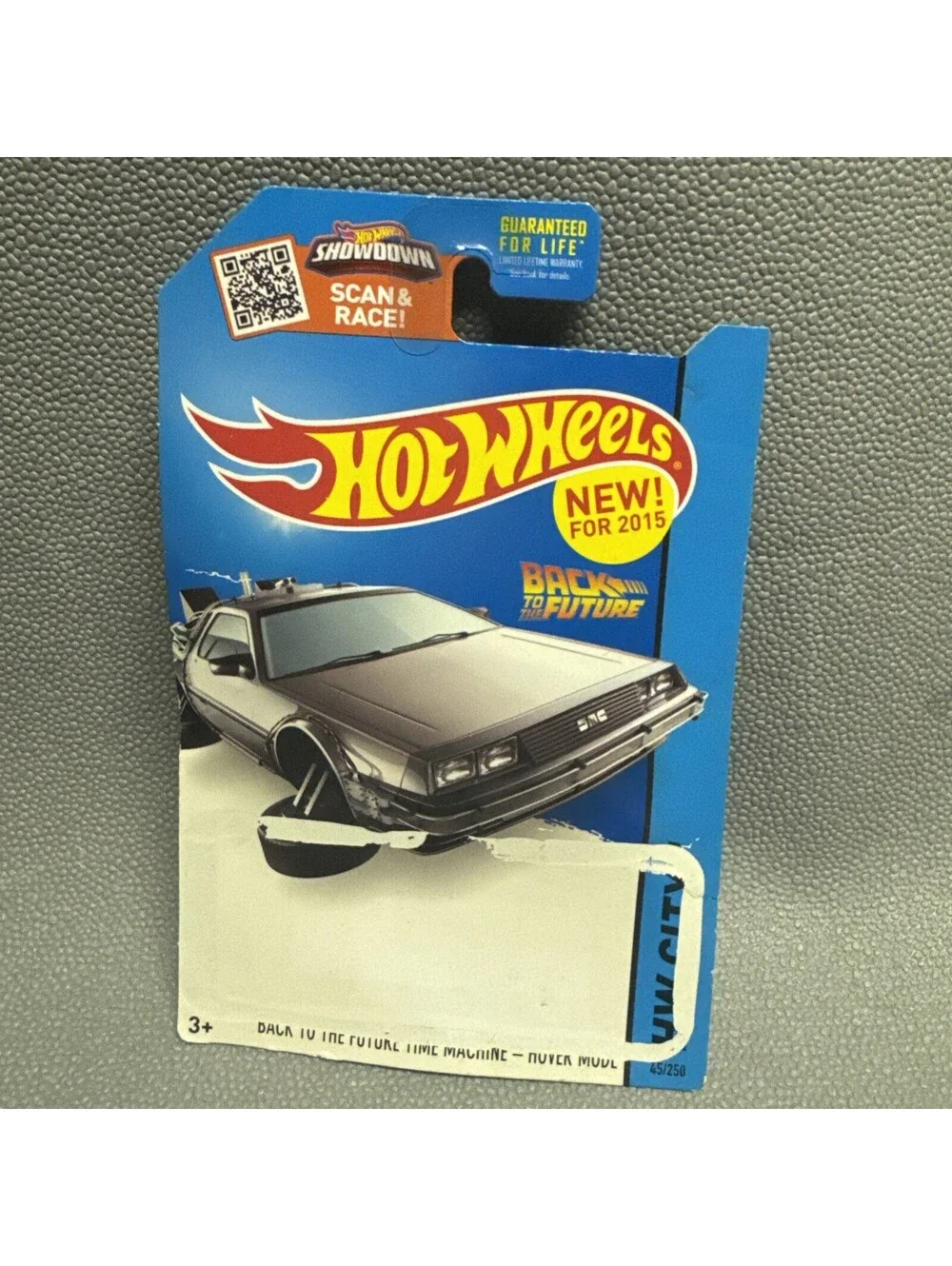 2015 Hot Wheels 45/250 HW City Back To The Future Time Machine Hover Mode Damage